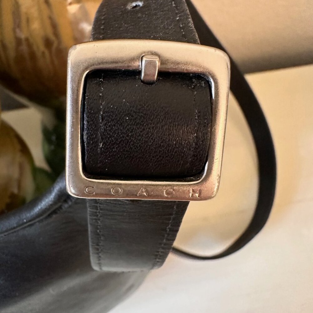Coach “Slim Hippie Flap” black leather Crossbody in EVC VINTAGE RESTORED - Picture 5 of 12